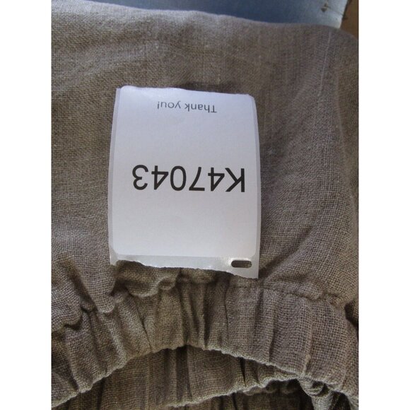 VINTAGE J Jill Pants Small Linen Cropped Wide Leg Peasant Lagenlook - Picture 9 of 9